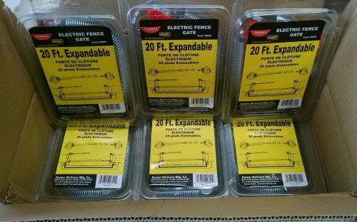 PARMAK #890 ELECTRIC FENCE 20 Ft. SPRING GATE KIT- CASE of 6 complete - USA made