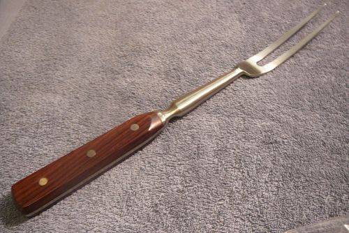 CLASSIC CAPCO #4640 JAPAN 13.5&#034; FORGED COOK&#039;S FORK 9&#034; SS BLADE ROSEWOOD HANDLE