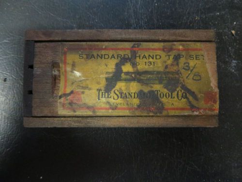 vintage standard hand tap set form 5849 no.131 standard tool co. cleveland, ohio