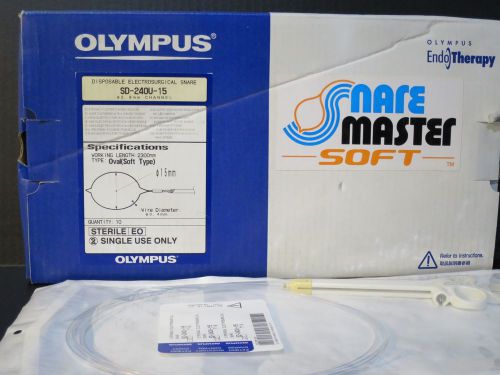 Olympus sd-240u-15, electrosurgical snares, snare master, single use, 3 boxes for sale