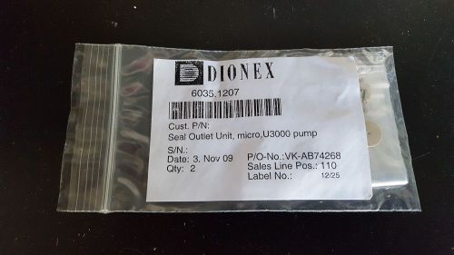 Dionex Ultimate 3000 HPLC Seal outlet p/n: 6035-1207 qnt:2 NEW!!!