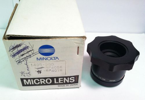 Minolta 1435-250 Microfiche Lens for RP405E (x24), RP407E (x32) Readers with Box