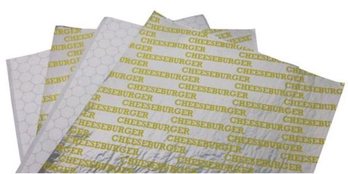 Durable 1410CB Aluminum Foil Cheeseburger Sheets 14&#034; x 10.5&#034; Pack of 2500