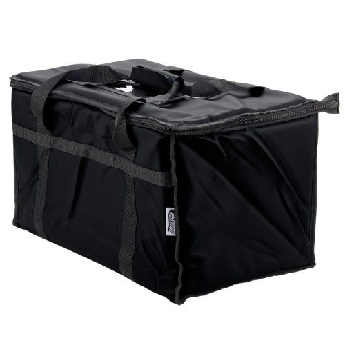 Black industrial nylon insulated food delivery bag chafer pan carrier $10 rebate for sale