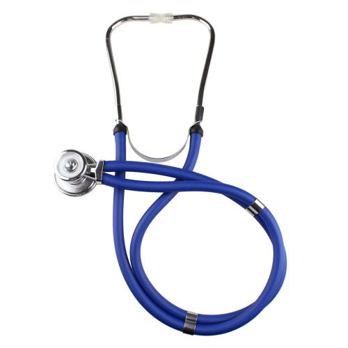 Professional stethoscope dual head doctor nurse student medical heath home blue for sale