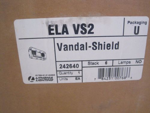 Lithonia ELA VS2 Large Back Mt Vandal Resistant Sheild Emergency Exit ELAVS2 JS