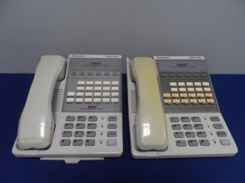 Panasonic lot 2x vb43223  dbs digital business office phones 22 button lcd displ for sale