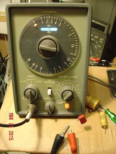 Eico 955 in-circuit capacitor tester - re-capped, tested &amp; working for sale