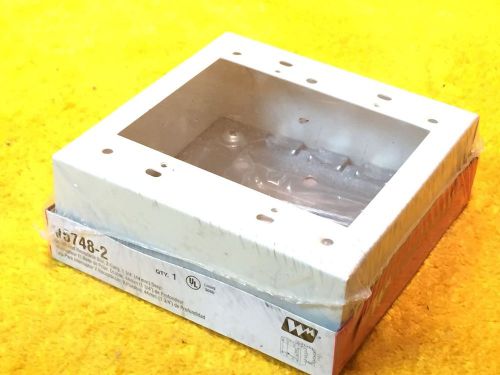 ***NEW*** WIREMOLD V5748-2 SWITCH &amp; RECEPTACLE BOX 2-GANG 1-3/4&#034; DEEP
