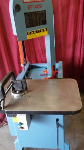 Roll-in metal cutting vertical band saw model ef-1459, 1 hp 110 volt 1 phase for sale