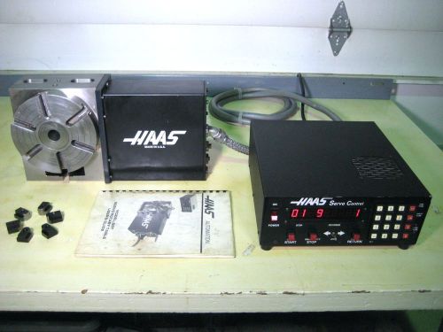 Haas hrt 7 160 mm servo cnc rotary table, control box 4th axis drive mill vf vmc for sale