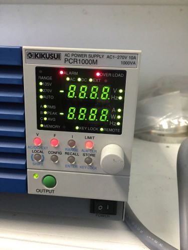 KIKUSUI PCR 1000M Power Supply AC1-270v 10A 1000VA