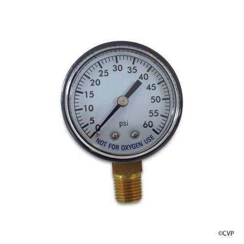 ALF 82060BU 2-Inch Steel Pressure Gauge with 0-60 PSI and 1/8-Inch Bottom Mou...