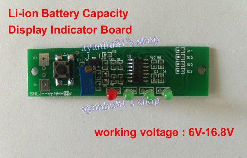 2~4S Packs 7.4V 11.1V 12V 14.8V Li-ion Battery Capacity Display Indicator Board