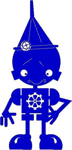 30 Custom Blue Robot Boy Personalized Address Labels