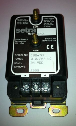 setra model C264 range 0-0.25&#034; WC 24VDC 3999