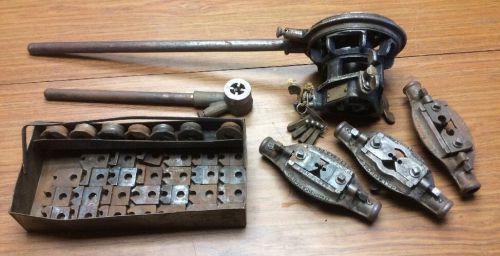 Lot of toledo &amp; armstrong pipe threaders / dies. simpact ratchet #89477. for sale