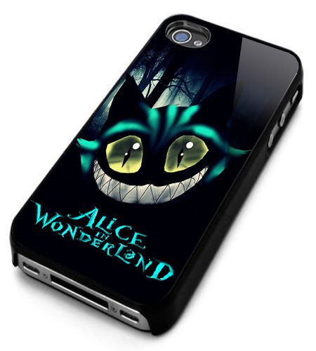 Rare new Alice Wonderland Cat Cover Smartphone iPhone 4,5,6 Samsung Galaxy
