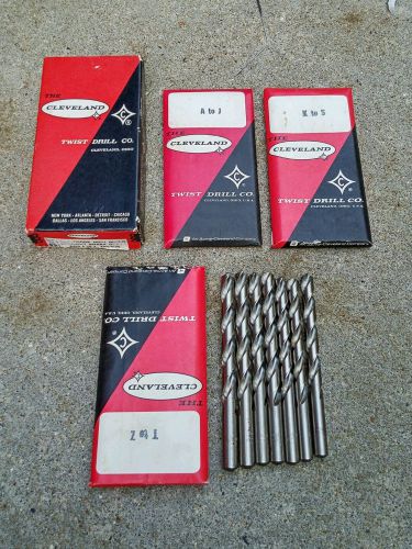 CLEVELAND TWIST CLE-FORGE DRILL SET HS STRAIGHT SHANK DRILLS #A-Z W/ORIG. BOX