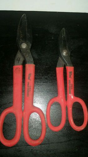 Wiss aa-9 (12 1/2&#034;)&amp; a-11(10&#034;) tin snips - metal shears -  - nice! for sale