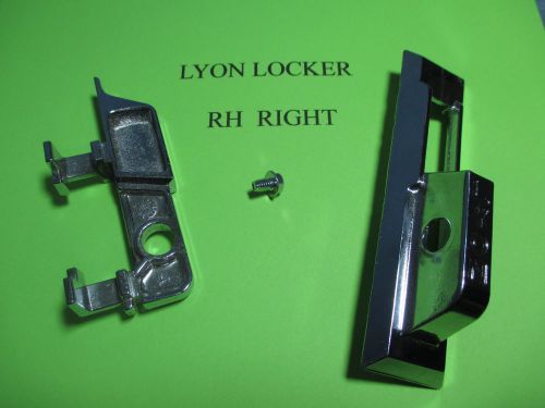 Lyon locker handle assembly rh right made in usa new case lift &amp; screw 1981 + for sale