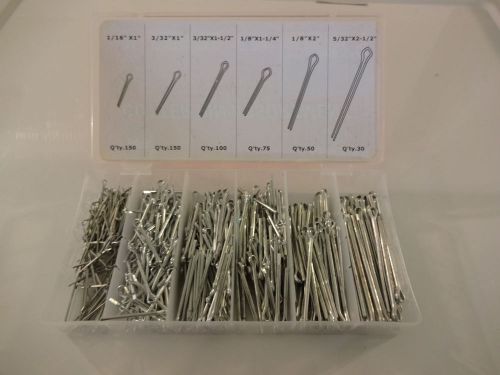 555pc cotter pin assortment kit hardware pins clip key fittings organizer czcp for sale