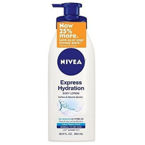 (3 Pk) Nivea Express Hydration Body Lotion for Normal to Dry Skin 16.9 Ounce