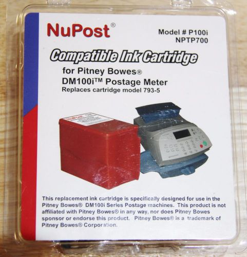 NuPost Ink Cartridge for Pitney Bowes DM100 Postage Meter Model #P100i NPTP700