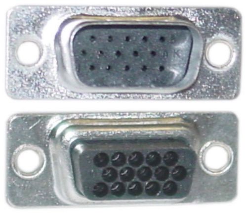 Lot10 male high density hd/hpdb15 svga/vga end/connector d-sub crimp$shd{no pins for sale