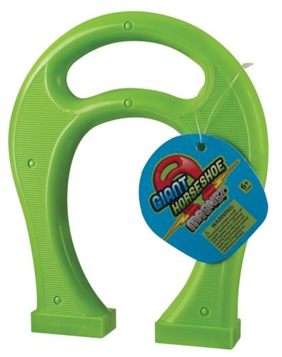 Giant horseshoe magnet-8.5 inches-green--magnetism, magnetic fields for sale