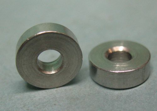 Quantity(24) stainless steel spacer standoff 1/8&#034;-long 3/8&#034;-o.d. 0.139&#034;-i.d. for sale