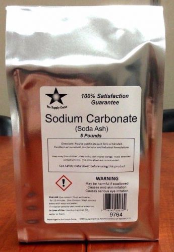 Sodium carbonate (soda ash, washing soda) 25 lb consists of 5- 5lb packs for sale