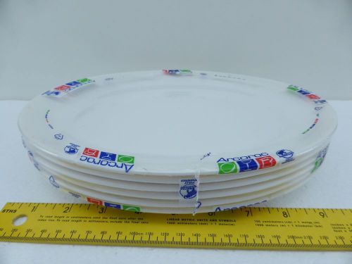 Arcoroc Fully Tempered White Oval Plate 9.75&#034; Made in France