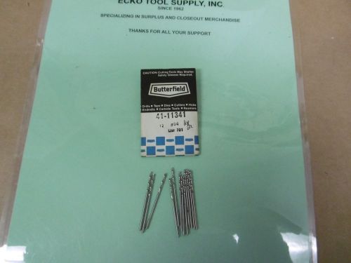 Screw machine drill 118 point #54 (.0550&#034;) high speed bright new usa 12pcs $4.50 for sale