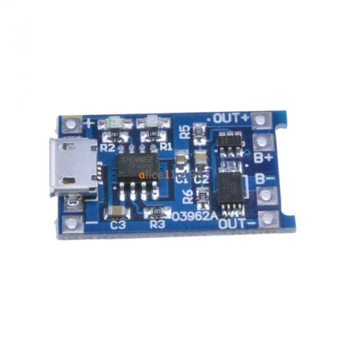 2pcs 5v micro usb 1a 18650 lithium battery charging board charger module for sale