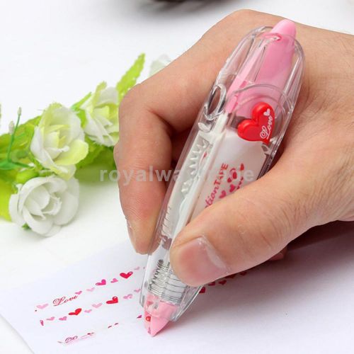 Creative stationery push correction tape for kids key tags sign pink for sale
