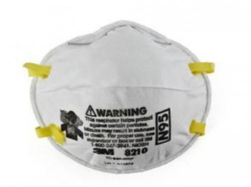 3M 8210 Box of 20 N95 Particulate Respirator Adult Dust Mask