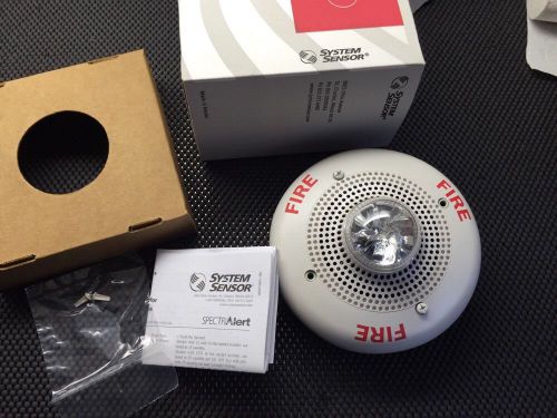 Sp2c2430 system sensor voice evacuation speaker/strobe ceiling mount white 30cd for sale