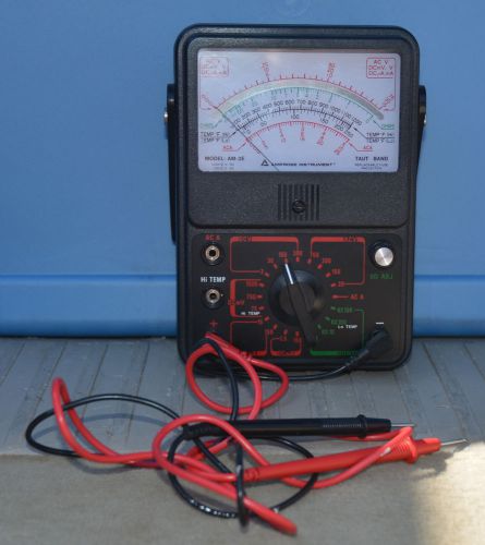 Amprobe Model AM-3E Analog Multimeter VOM with Test Leads
