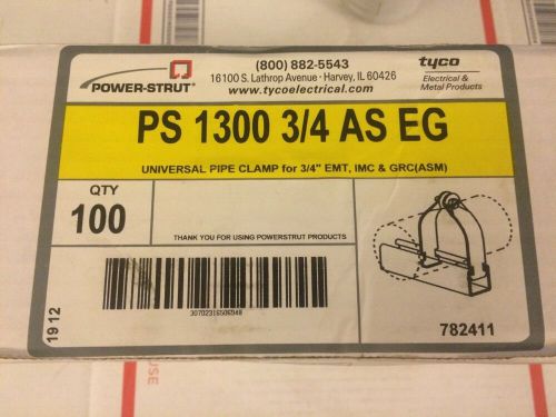 Lot of (50) nos power-strut ps 1300 3/4 as eg 3/4&#034; inch universal pipe clamp for sale