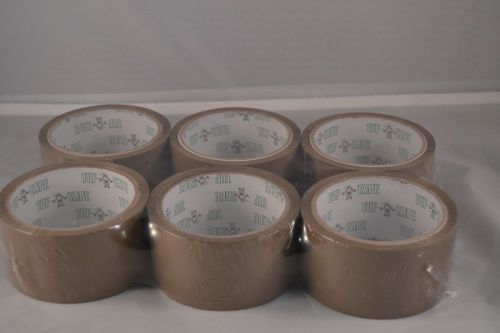 Tuf Tape Brown Packaging Tape six rolls 1.89 inch x 54.2 yards