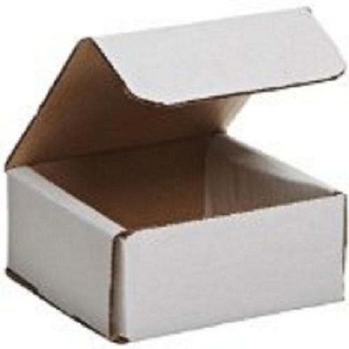 White Corrugated Cardboard Shipping Boxes Mailers 8&#034; x 6&#034; x 4&#034; (Bundle of 50)