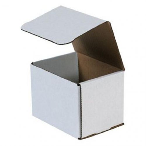 Corrugated cardboard shipping boxes mailers 5&#034; x 4&#034; x 4&#034; (bundle of 50) for sale