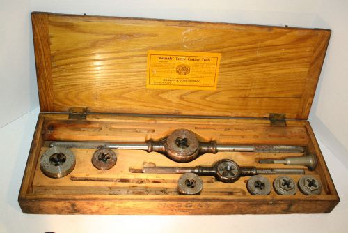 Vintage Conant &amp; Donelson Co. Reliable Screw Plates Cutting Tools Tap &amp; Die Set