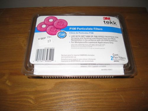 3M TEKK P100 PARTICULATE FILTERS/NEW/SEALED/CONTAINS 2 PAIR FILTERS