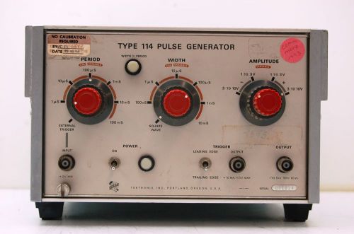 Tektronix Type 114 Pulse Generator 15 W 50-400 cps 94.5- 137.5 or 189-275 VAC