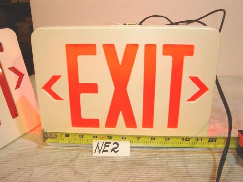 EXIT SIGN LIGHTED LED 2 SIDED NEW WORKS 12 X 9&#034;