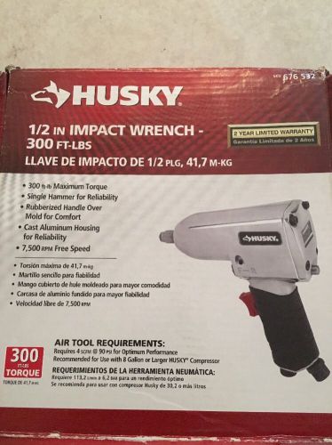 In Box Husky 1/2in Impact Wrench - 300 ft-lbs - 676 532 - 1/2&#034; - H4430