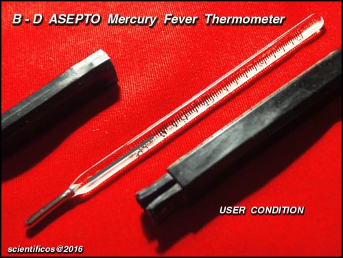 B - D Asepto Fever Thermometer w/case - User Condition