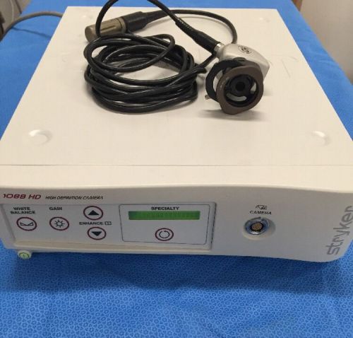 Stryker 1088 HD Endoscope Camera System w/ Camera head &amp; Coupler. Tested Working